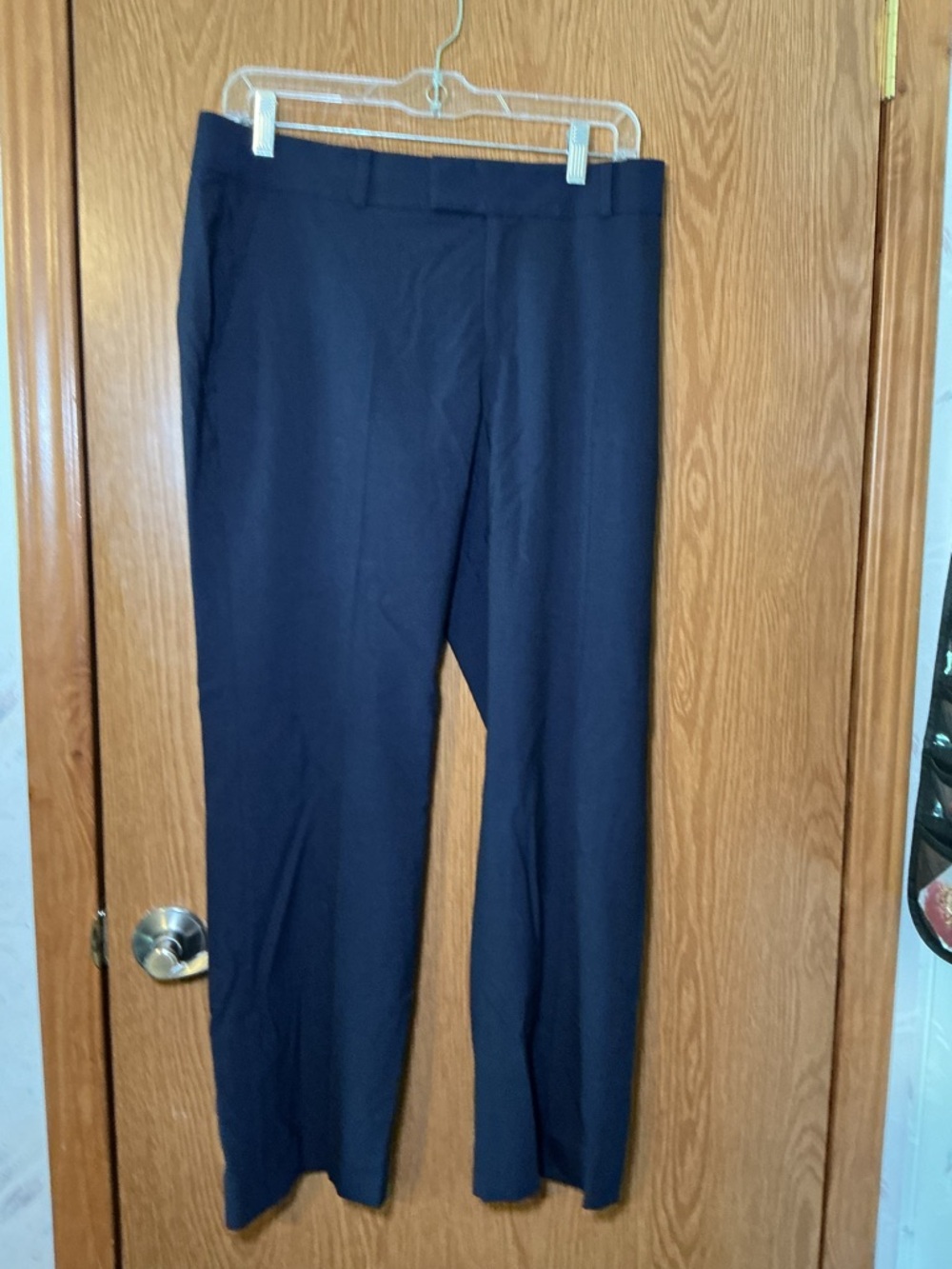 Banana Republic Navy Straight-Leg Dress Pants - Picture 2 of 4
